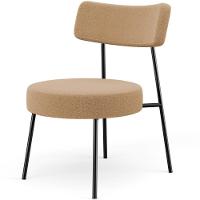 Kit 02 Poltronas Decorativas Para Sala De Estar Base Fixa Londres L02 Bouclê Mostarda - Lyam - 6