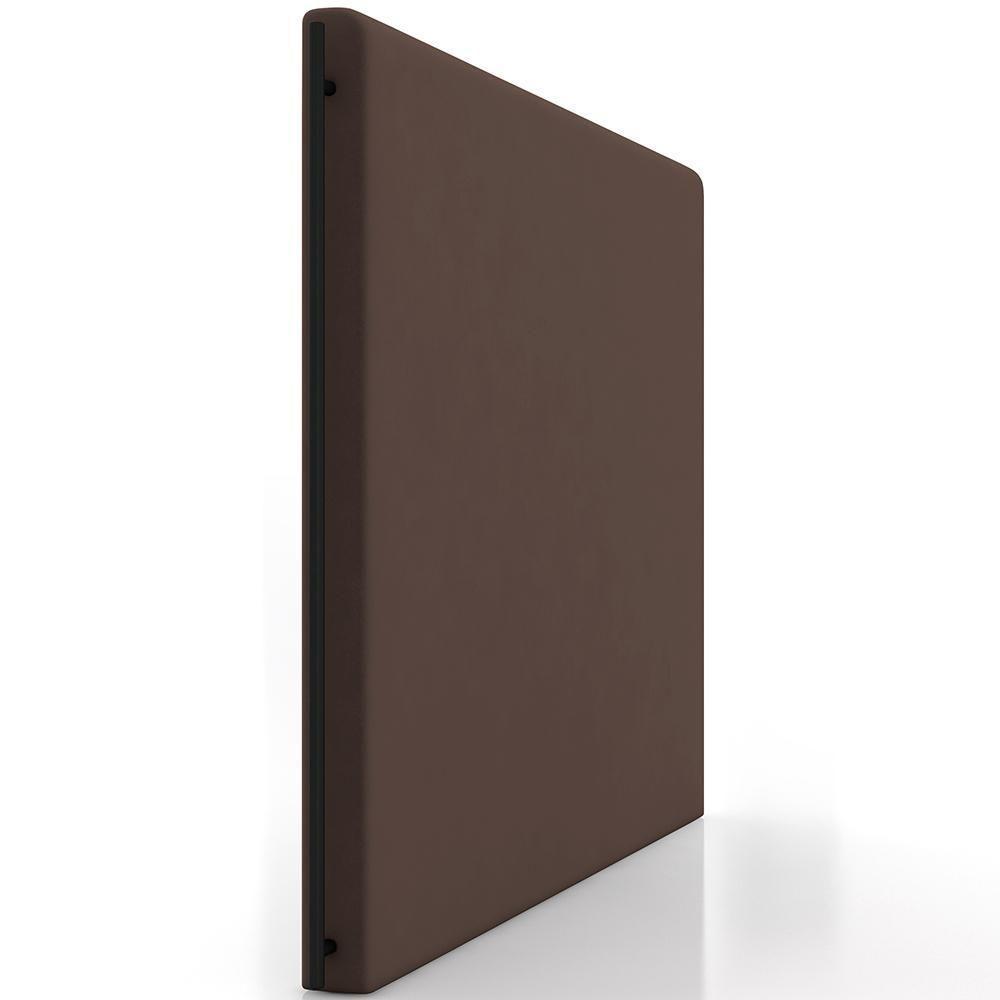 Cabeceira Cama Box Queen 160cm Estofada Goya P05 Veludo Marrom - Lyam Decor - 2