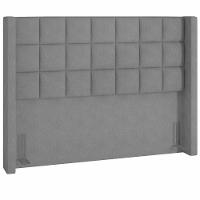 Cabeceira Cama Box King 195 Cm P05 Paris Linho Cinza Escuro - Lyam Decor - 1