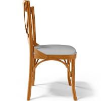 Kit 02 Cadeiras Para Sala De Jantar E Estar Living Estofada ávila L02 Linho Cinza - Lyam - 3