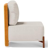 Kit 02 Poltronas Decorativas Sala De Estar Living Hungria L02 Couríssimo Whisky Linho Cru - Lyam