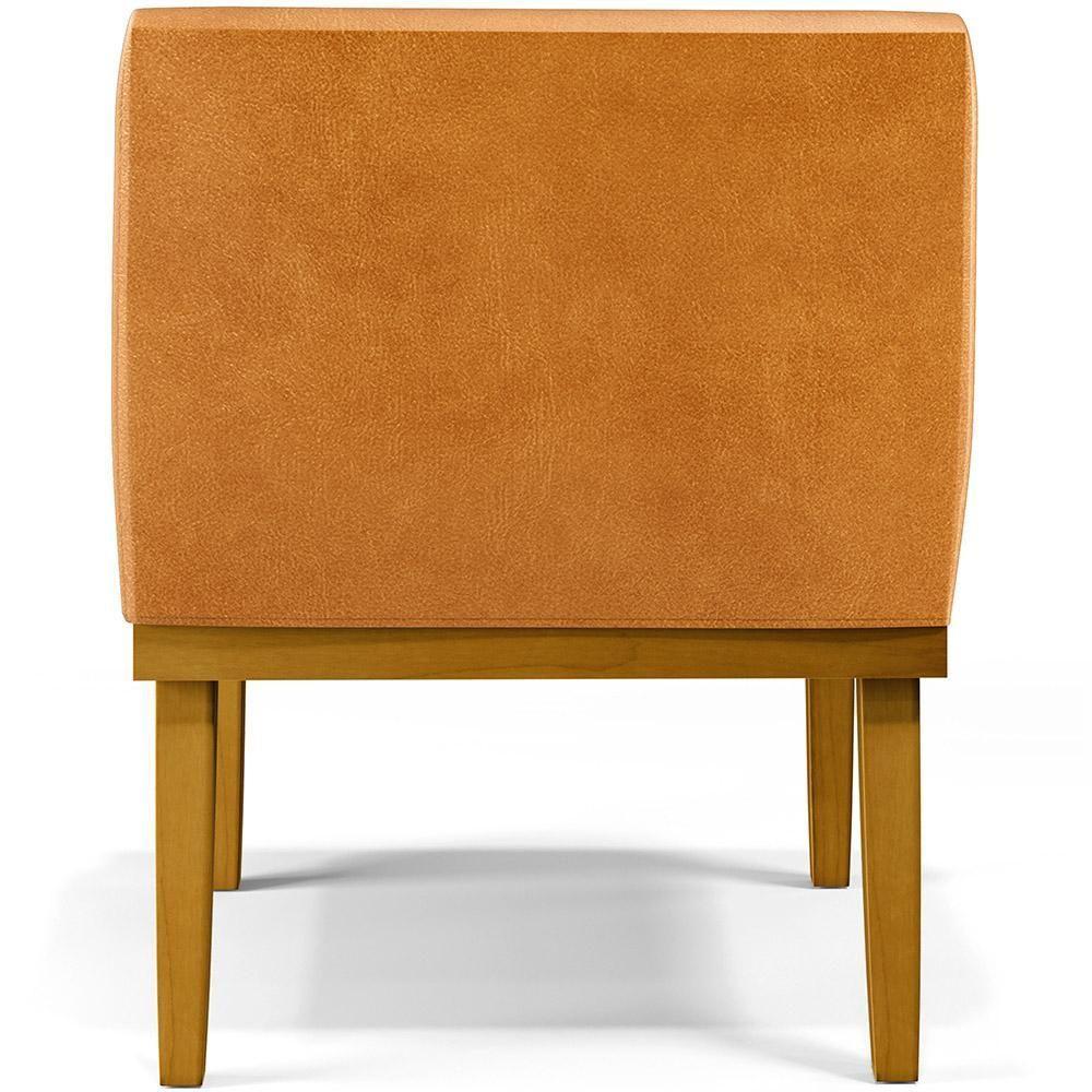 Kit 02 Poltronas Decorativas Sala De Estar Base Mel Beatriz W01 Couríssimo Whisky - Lyam Decor - 7