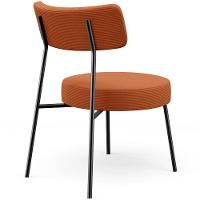 Kit 02 Poltronas Decorativas Para Sala De Estar Base Fixa Londres L02 Tecido Terracota - Lyam - 3