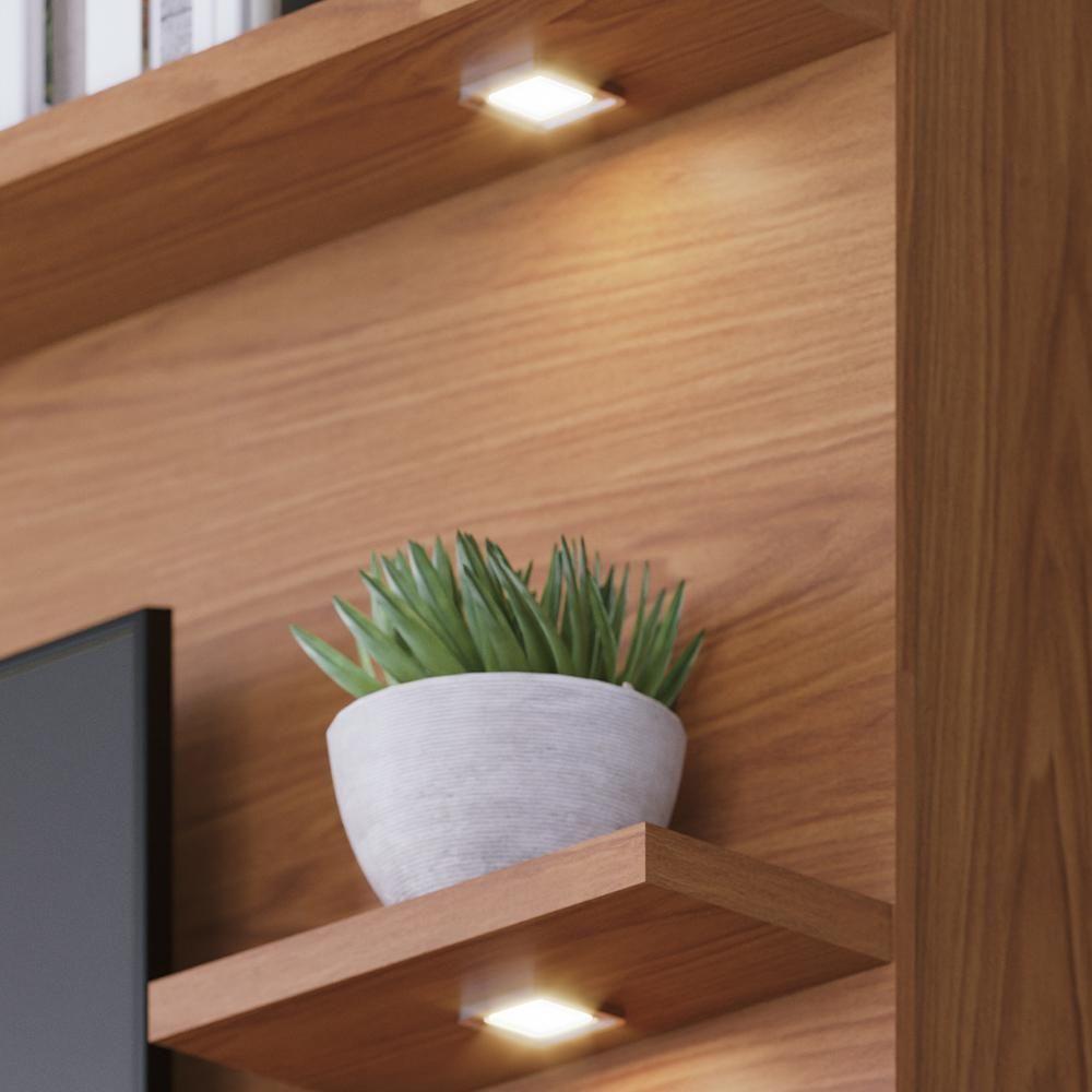 Estante Painel Para Tv 70 Pol Com Led Itapema C04 Freijó Cinza Fosco - Lyam Decor - 8