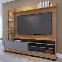 Estante Painel Para Tv 65 Pol Com Led Aracati C04 Freijó Cinza Fosco - Lyam Decor - 6