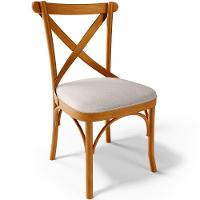 Kit 04 Cadeiras Para Sala De Jantar E Estar Living Estofada ávila L02 Linho Cru - Lyam - 5