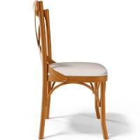 Kit 04 Cadeiras Para Sala De Jantar E Estar Living Estofada ávila L02 Linho Cru - Lyam - 8