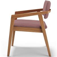 Kit 06 Cadeiras Para Sala De Jantar Estar Living Giorgia B04 Suede Rosê - Lyam Decor - 5