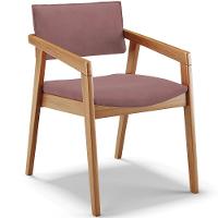 Kit 06 Cadeiras Para Sala De Jantar Estar Living Giorgia B04 Suede Rosê - Lyam Decor - 7