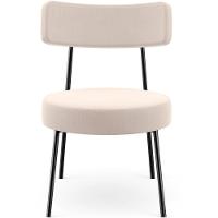 Kit 02 Poltronas Decorativas Para Sala De Estar Base Fixa Londres L02 Suede Bege - Lyam - 3