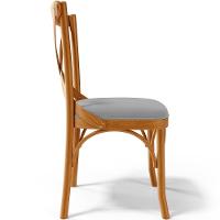 Kit 08 Cadeiras Para Sala De Jantar E Estar Living Estofada ávila L02 Suede Cinza - Lyam - 3