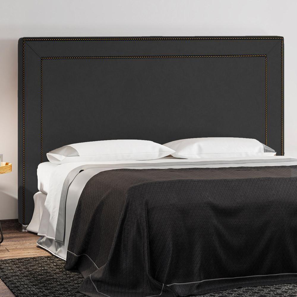 Cabeceira Cama Box Casal 195 Cm P05 Berlim Veludo Preto - Lyam - 5