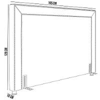 Cabeceira Cama Box Casal 195 Cm P05 Berlim Veludo Preto - Lyam - 2