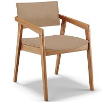 Kit 06 Cadeiras Para Sala De Jantar Estar Living Giorgia B04 Linho Bege Escuro - Lyam Decor - 6