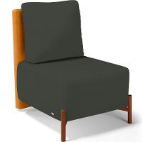 Kit 2 Poltronas Decorativa Sala Estar Living Hungria L02 Couríssimo Whisky Linho Verde Musgo - Lyam - 7