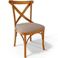 Kit 06 Cadeiras Para Sala De Jantar E Estar Living Estofada ávila L02 Linho Bege Escuro - Lyam - 7