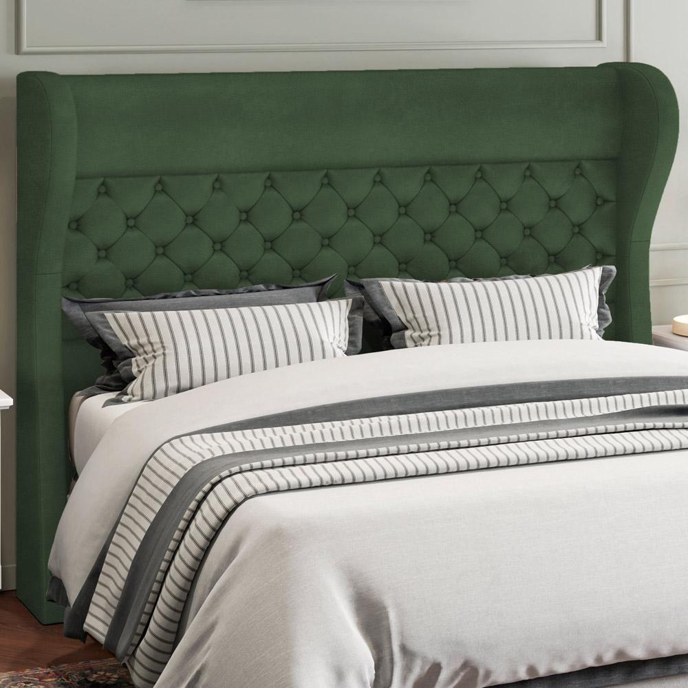 Cabeceira Cama Box King 195 Cm P05 Madrid Couríssimo Verde Musgo - Lyam Decor - 5