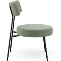 Kit 02 Poltronas Decorativas Para Sala De Estar Base Fixa Londres L02 Bouclê Oliva - Lyam - 2