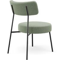 Kit 02 Poltronas Decorativas Para Sala De Estar Base Fixa Londres L02 Bouclê Oliva - Lyam - 5