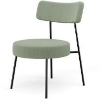 Kit 02 Poltronas Decorativas Para Sala De Estar Base Fixa Londres L02 Bouclê Oliva - Lyam - 6