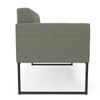 Sofá Namoradeira 2 Lugares Industrial Preto Elisa Bouclê D03 - D'rossi Cor Menta - 3