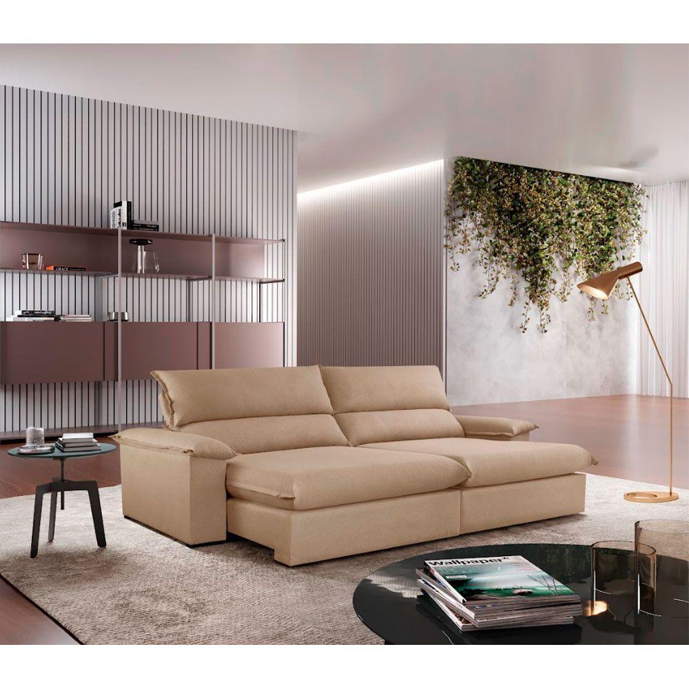 Sofá Filadélfia Linho 02 Módulos 80cm B25cm Meu Sofá Online A226 Linho Bege - 1