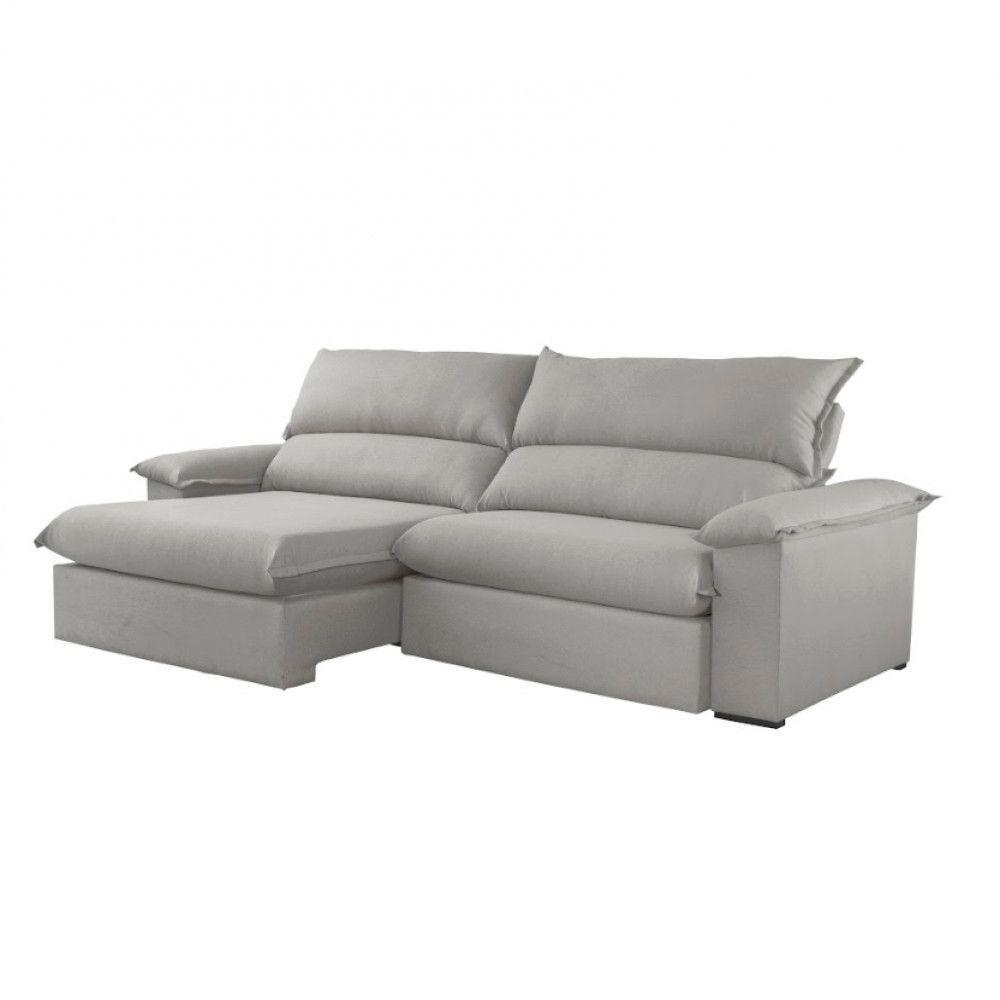 Sofá Filadélfia Linho 02 Módulos 80cm B25cm Meu Sofá Online A230 Linho Cinza - 5