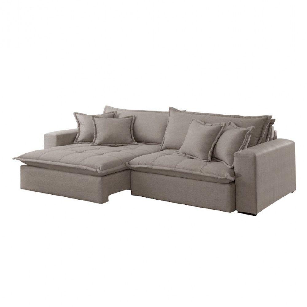 Sofá Zen Linho 02 Módulos 120 Cm B25 Meu Sofá Online A230 Linho Cinza - 5