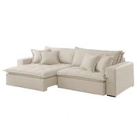 Sofá Zen Linho 02 Módulos 100 Cm B25 Meu Sofá Online A302 Linho Branco - 5