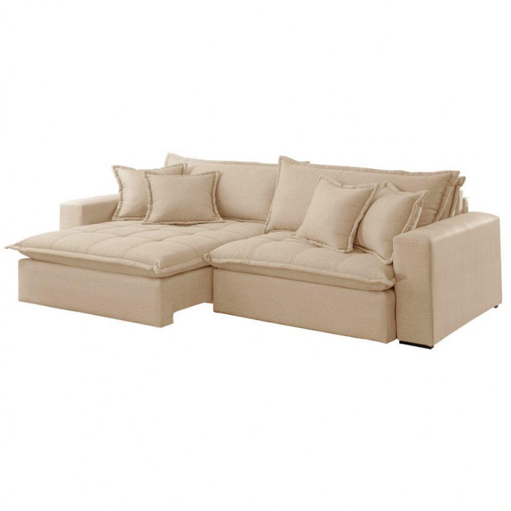 Sofá Zen Linho 02 Módulos 90 Cm B25 Meu Sofá Online A294 Linho Creme - 5