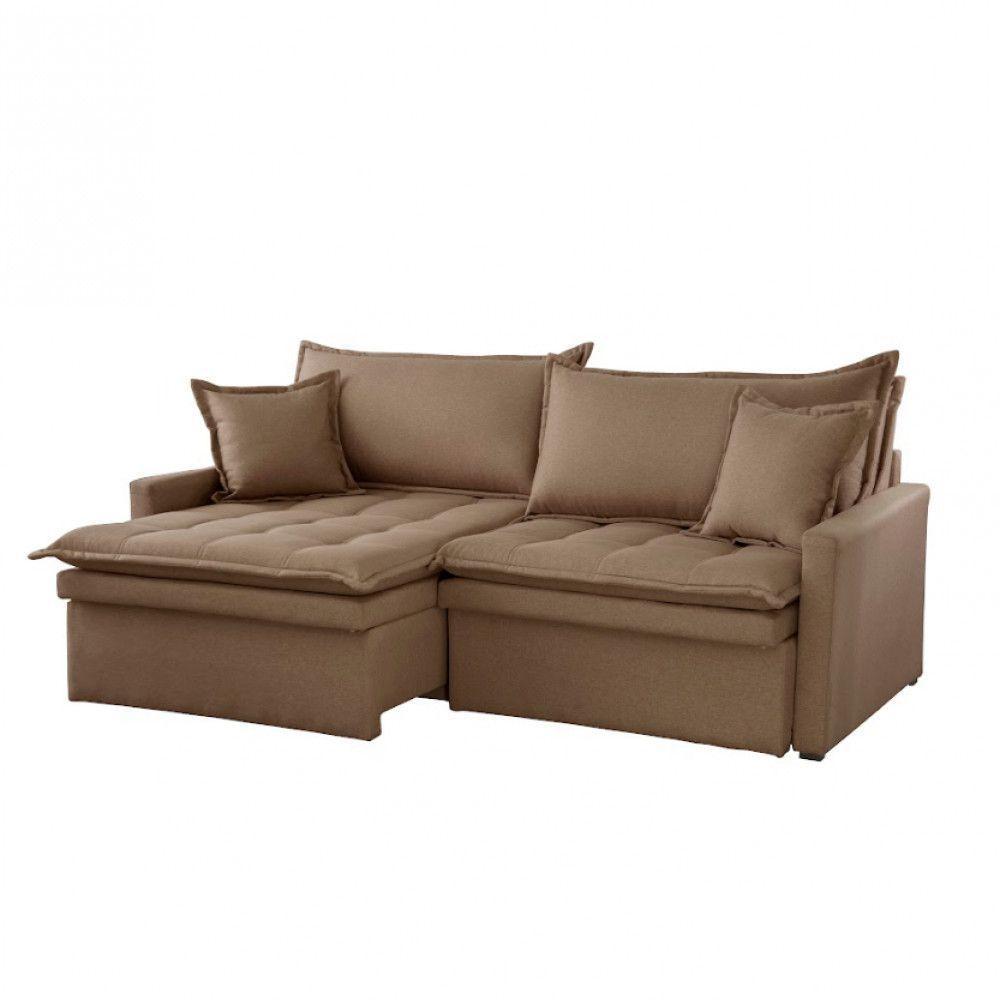 Sofá Elegance Veludo 2 Módulos 100 Cm B25 Cm Meu Sofá Online B016 Veludo Marrom - 7