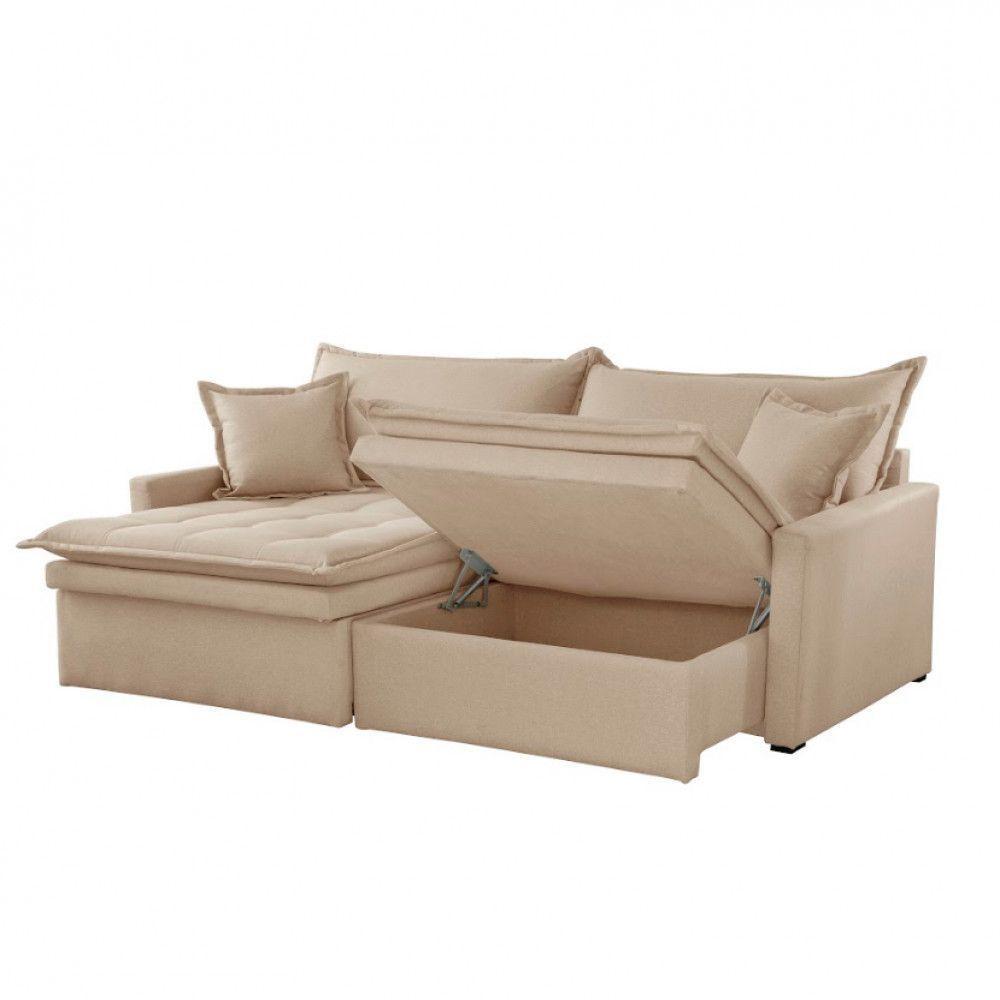 Sofá Elegance Linho 02 Módulos 80 Cm B25 Cm Meu Sofá Online A226 Linho Bege - 2