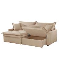 Sofá Elegance Linho 02 Módulos 80 Cm B25 Cm Meu Sofá Online A226 Linho Bege - 2