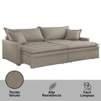 Sofá Elegance Veludo 2 Módulos 100 Cm B25 Cm Meu Sofá Online B002 Veludo Capuccino