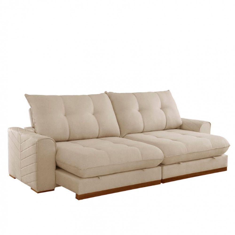 Sofá Argo Linho 02 Módulos 80 Cm B25cm Meu Sofá Online A294 Linho Creme - 4