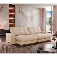 Sofá Argo Linho 02 Módulos 80 Cm B25cm Meu Sofá Online A294 Linho Creme - 1