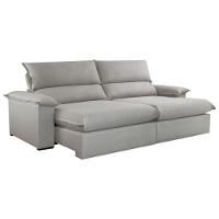 Sofá Filadélfia Linho 02 Módulos 120cm B25cm Meu Sofá Online A230 Linho Cinza - 3