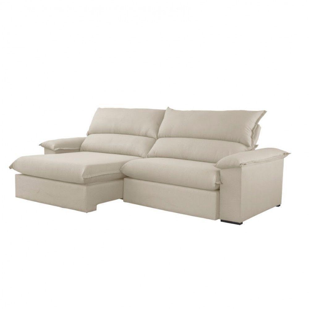 Sofá Filadélfia Linho 02 Módulos 120cm B25cm Meu Sofá Online A302 Linho Branco - 4