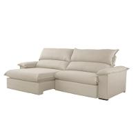 Sofá Filadélfia Linho 02 Módulos 120cm B25cm Meu Sofá Online A302 Linho Branco