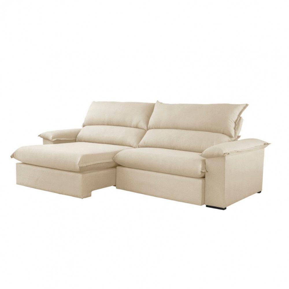 Sofá Filadélfia Linho 02 Módulos 100cm B25cm Meu Sofá Online A294 Linho Creme - 5