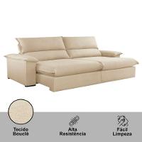 Sofá Filadélfia Linho 02 Módulos 100cm B25cm Meu Sofá Online A294 Linho Creme
