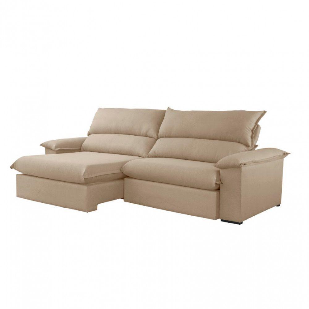 Sofá Filadélfia Linho 02 Módulos 100cm B25cm Meu Sofá Online A226 Linho Bege - 6