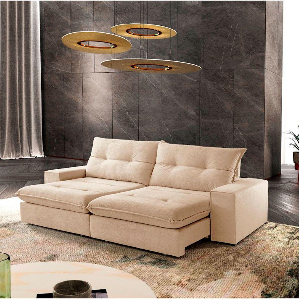 Sofá Athenas Linho 02 Módulos 90 Cm B25cm Meu Sofá Online A294 Linho Creme - 1