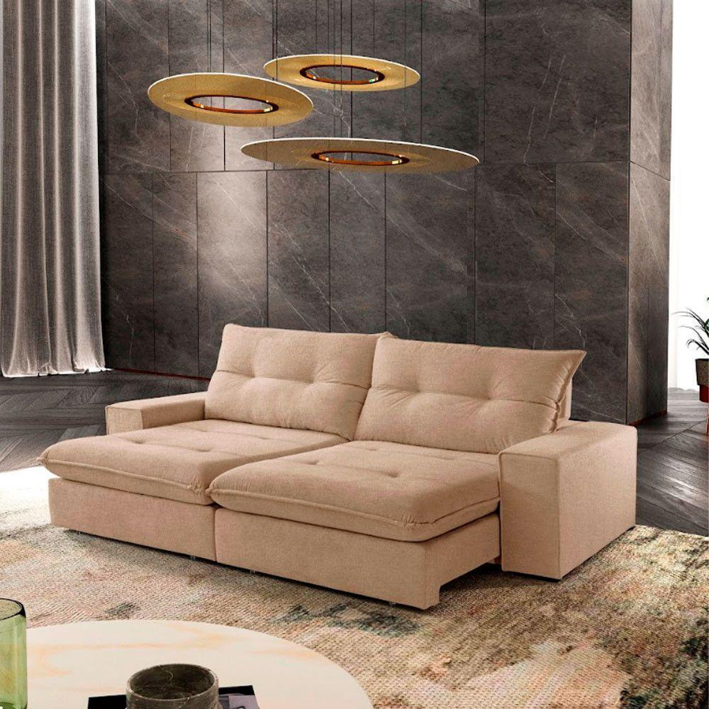 Sofá Athenas Linho 02 Módulos 80 Cm B25cm Meu Sofá Online A226 Linho Bege - 1