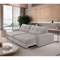 Sofá Gaia Veludo 02 Módulos 100 Cm B25cm Meu Sofá Online B026 Veludo Prata - 1