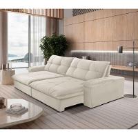 Sofá Gaia Linho 02 Módulos 90 Cm B25cm Meu Sofá Online A302 Linho Branco - 1