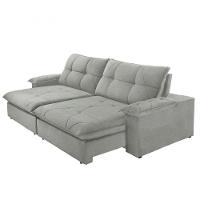 Sofá Gaia Linho 02 Módulos 80 Cm B25cm Meu Sofá Online A230 Linho Cinza - 5