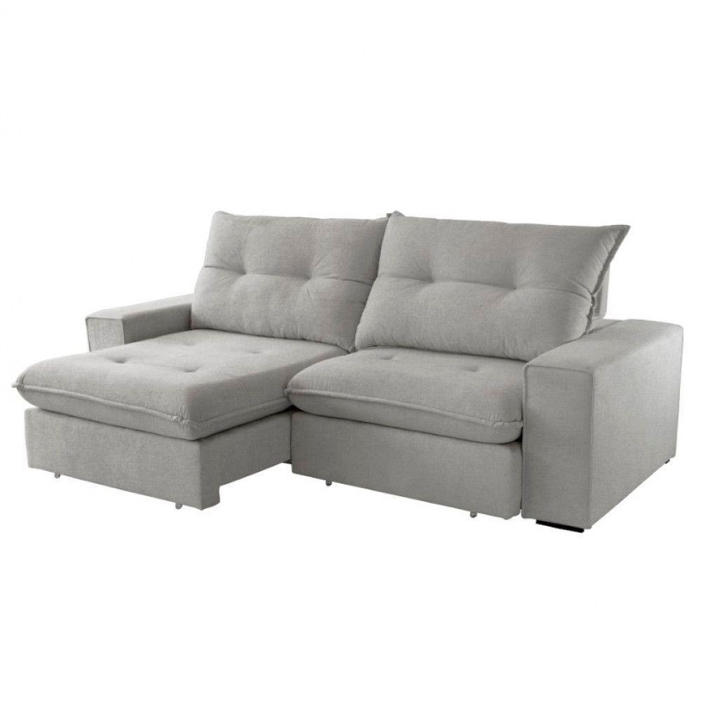Sofá Athenas Linho 02 Módulos 100 Cm B25cm Meu Sofá Online A230 Linho Cinza - 5