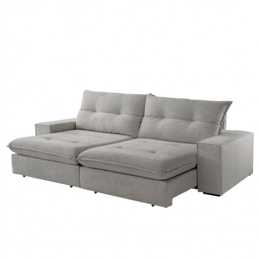 Sofá Athenas Linho 02 Módulos 100 Cm B25cm Meu Sofá Online A230 Linho Cinza - 6