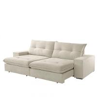 Sofá Athenas Linho 02 Módulos 100 Cm B25cm Meu Sofá Online A302 Linho Branco - 6